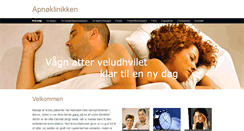 Desktop Screenshot of apnoeklinikken.dk